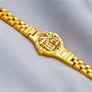 Haut de gamme femmes plaqué or laiton luxe Mattness <span class=keywords><strong>montre</strong></span> Style exquis tissé à la main classique Bracelets <span class=keywords><strong>Bracelet</strong></span> d'inspiration religieuse - Product Image 1