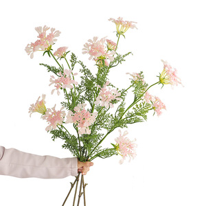 Fleurs artificielles en dentelle d'aspect naturel, longues tiges, matériel auxiliaire pour fleuristes, accessoires <span class=keywords><strong>de</strong></span> photographie <span class=keywords><strong>de</strong></span> bouquets, décoration intérieure - Product Image 5