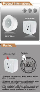 A & R HPS-30R2 WIFI สมาร์ทปลั๊ก1ช่องที่ได้รับการจัดอันดับ10A ในปัจจุบันการจับการเคลื่อนไหวส่วนประกอบ ZigBee ประหยัดพลังงานสำหรับการส่งออกขายส่ง - Product Image 5