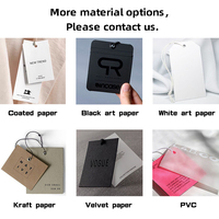 Étiquette volante en papier de style naturel écologique, personnalisée avec logo de marque, vente en gros d'usine pour vêtements