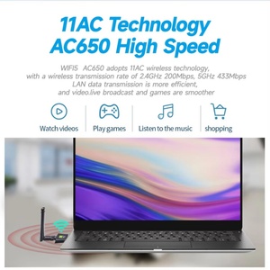 AC650M <b>Wireless</b> Network <b>Adapter</b> Free Driver Dual Band 2.4GHz/5Ghz USB WiFi <b>Adapter</b> for PC - Product Image 2