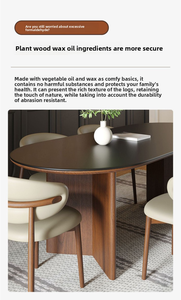 Pháp Retro rắn gỗ và đá tấm bàn ăn và ghế Bộ: Phong cách giữa thế kỷ, màu óc chó, bàn ăn đá cẩm thạch - Product Image 6