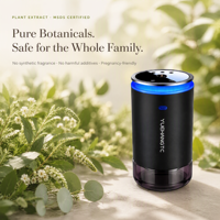 Diffuseur d'arômes intelligent pour voiture Y560A, rechargeable par USB, vaporisateur de parfum, projection de lumière tricolore, portable, rafraîchisseur d'air pour voiture