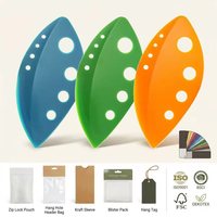 Handige professionele bladvormige BPA-vrije handmatige 8-gaats plastic kruidenschiller/snijder/kruidenstripper voor keuken en thuis koken
