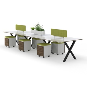 Escritorio Modular Moderno para 6 Personas, Estación de Trabajo de Oficina, Muebles para Call Center - Product Image 4