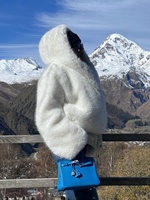 Manteau en fausse fourrure de renard blanc pur Zeyu de luxe pour femme, coupe régulière, grande capuche, moelleux, épais, chaud, écologique, respirant, hiver