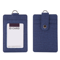 Porte-cartes d'identité de travail social en gros d'usine en cuir PU plusieurs positions de cartes porte-cartes d'identité