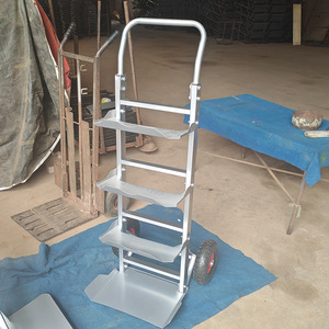 รถเข็นถังน้ำ 5 ถัง 2 ล้อ แบบพกพา ทำจากเหล็ก สำหรับใช้ในบ้าน - Product Image 2