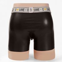 Boxer en latex pour hommes Gel Coat Invisible Seam Tight Bullet Separation Boxer Briefs Cross-Border