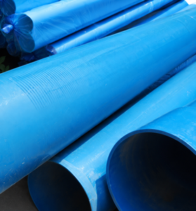 Tuyau agricole en PVC bleu, durable, grand diamètre, raccord à emboîtement, surface lisse, longueur 6 m - Product Image 4