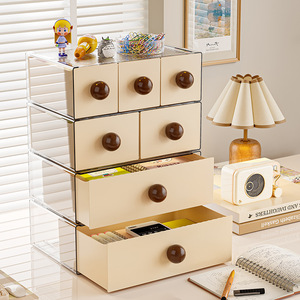 GREENSIDE Boîte de rangement pour papeterie de <span class=keywords><strong>bureau</strong></span>, livre, livre, tiroir, station de <span class=keywords><strong>bureau</strong></span>, bac de rangement fini - Product Image 2
