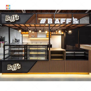 Mostradores Modernos para Cafetería con LED, Diseño Ecológico y Personalizable para Muebles de Bar y Decoración Interior de Tiendas de Té de Burbujas - Product Image 3
