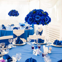 Décoration de maison centres de table de mariage décoration de table en soie hortensia réutilisable Rose fleurs Bouquets boules fleurs artificielles mariage