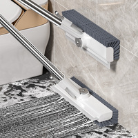 Brosse de Nettoyage Réglable 2-en-1 en Gros pour le Récurage et le Grattage des Sols de Salle de Bain – Produit de Nettoyage Domestique