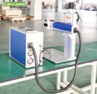 Nouvelle machine de marquage laser à fibre divisée de haute précision - Système de gravure sur métal et plastique de type banc de travail à refroidissement par air 20W/30W/50W