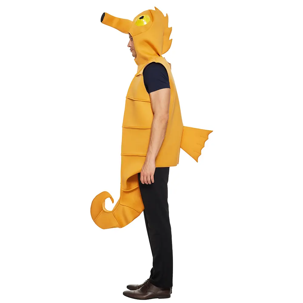 Composite éponge animal costume Halloween adulte drôle hippocampe une pièce costume