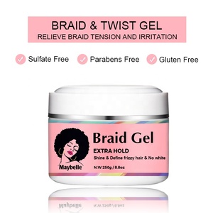 Private Label Custom Hair moulding <span class=keywords><strong>Gel</strong></span> Extra Edge Control <span class=keywords><strong>Gel</strong></span> <span class=keywords><strong>per</strong></span> intrecciare a tenuta forte No White 4c Hair Edge Control - Product Image 4