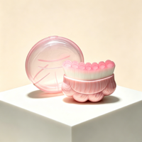 Brosse de massage lymphatique pour le visage en forme de patte de chat, brosse cosmétique douce et moelleuse pour le lifting de la peau et l'application de fond de teint