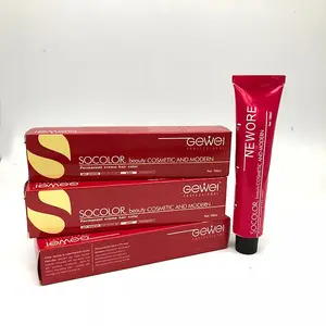 Crème de teinture pour cheveux gris, couverture brillante de meilleure qualité crème de coloration permanente pour cheveux italiens