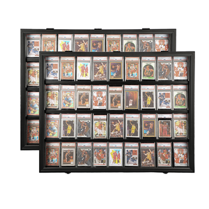 Giao dịch thẻ hiển thị trường hợp lớn màu đen ngang 36 phân loại thẻ thể thao hiển thị khung với Bảo vệ UV rõ ràng xem Acrylic - Product Image 2