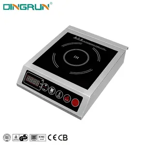 3500W High Power Induction Hob Stainless Steel Waterproof Touch Control Commercial Single Burner Induction Cooker