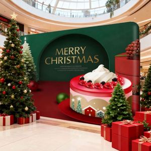 Fondo de Tela Tensada Portátil de Poliéster de Alta Calidad de 10 pies para Navidad, Fácil de Instalar, Personalizado por el Fabricante, para Fotos y Festivales - Product Image 3