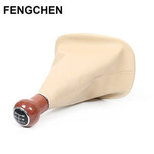 Cache-poussière du levier de vitesses Volkswagen Passat B5 en cuir et bois, 5 ou 6 vitesses, boîte manuelle, accessoire intérieur - Product Image 2