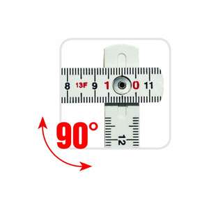 METRICA - 19043 1 Metro-Fibra de vidrio-Decimales rojos-METROS PLEGABLES EAN 8001066190430 - Product Image 2