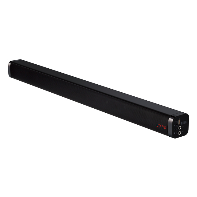 For Bluetooth Soundbar with LED Screen 2.0-Channel Smooth Connection USB & AUX Interfaces Multiple Inputs