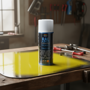 Peinture acrylique en aérosol Ral1007 Jaune Chrome Haute Qualité Professionnelle 400Ml - Product Image 3