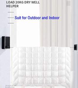 Corde à linge murale rétractable en fil d'acier inoxydable à rebond lent, sans perçage, pour accessoires vestimentaires en gros - Product Image 4