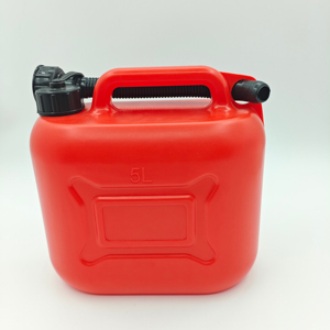 Jerrycan HDPE <span class=keywords><strong>rouge</strong></span> de haute qualité 5L en plastique durable avec réservoir d'<span class=keywords><strong>essence</strong></span> à bec verseur - Product Image 3