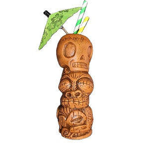 Hot Sale Handmade Ceramic <strong>Skull</strong> <strong>Mug</strong> Head Stack Tiki <strong>Mug</strong> Cocktail Ceramic Tiki Tumbler <strong>Skull</strong> Bone <strong>Mug</strong> for Tiki bar - Product Image 1