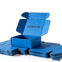 Boîte d'emballage d'expédition recyclable avec logo personnalisé, doublure en éponge, gaufrage pour bijoux de marque, emballage cadeau mystère, pelliculage mat