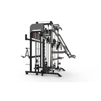 Gymnase De Remise en Forme commerciale Entraîneur multifonctionnel smith machine demi squat rack DY-9000A