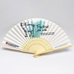 Abanicos Plegables Personalizados con Diseño Impreso QM, Abanicos Promocionales de Plástico/Madera/Bambú - Product Image 4