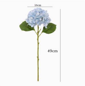 Aimili <strong>Artificial</strong> <strong>Hydrangea</strong> 49cm High Quality Real Touch <strong>Hydrangea</strong> Soft PE Lifelike Single Stem <strong>Artificial</strong> Flower - Product Image 5