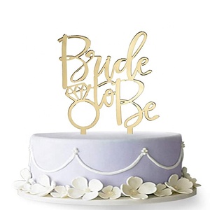 Cake <span class=keywords><strong>Topper</strong></span> in Acrilico 'Bride to Be' <span class=keywords><strong>per</strong></span> Decorazione <span class=keywords><strong>Torta</strong></span> Festa Nuziale, Accessorio <span class=keywords><strong>per</strong></span> Torte - Product Image 2