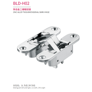 Left & Right Open Concealed Hinge 30x110mm 2d Adjustable 60kg Door for Apartment Bld-h02 110 Degree Opening Full Visibility - Product Image 3