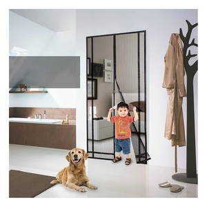 Porte <span class=keywords><strong>moustiquaire</strong></span> magnétique souple moderne pour <span class=keywords><strong>moustiquaire</strong></span> 90*210cm & 100*220cm Tailles <span class=keywords><strong>Rideau</strong></span> en maille de polyester pour hôtels - Product Image 1