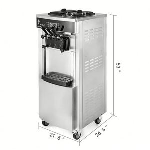 เครื่องทำไอศกรีมนุ่ม2 + 1รสชาติ20-28L/ชม. 2200W ส่งตรงจากคลังสินค้ายุโรป - Product Image 3