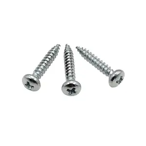 White Zinc Plated Phillips Pan Head Self Tapping Screw for Timber Wood ST2.9*16