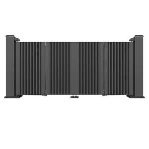 Porte coulissante automatique de sécurité en aluminium pour patio, <span class=keywords><strong>prix</strong></span> d'usine, <span class=keywords><strong>portail</strong></span> pliant <span class=keywords><strong>motorisé</strong></span> pour cour - Product Image 4