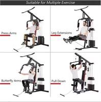 Station multifonctionnelle de musculation à domicile, cage de musculation, rack à squats, banc, équipement de musculation, machine de musculation Smith, grue à portique