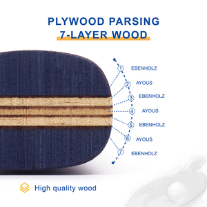 Nouvelle arrivée 2026, lame de tennis de table en bois d'ébène, raquette de <span class=keywords><strong>ping</strong></span>-<span class=keywords><strong>pong</strong></span>, fabrication personnalisée, approuvée - Product Image 5