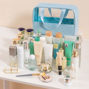 Borsa per Cosmetici in PVC Trasparente Riutilizzabile con Logo Personalizzato, Grande, Media e Piccola Capacità, alla Moda, da Viaggio, con Cerniera, per Ragazze e Donne - Product Image 4