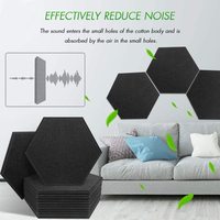 Décoration hexagonale pour studio d'enregistrement de cinéma, panneau acoustique absorbant le son pour mur