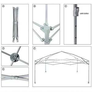 3x 3 <span class=keywords><strong>M</strong></span> 10x 10英尺免费送货户外设计弹出式凉亭天篷定制活动帐篷带标志 - Product Image 6