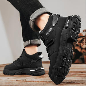 Nouvelles bottes d'hiver chaudes et douces pour hommes, à tige haute, pour le sport de plein air, imperméables, à semelle épaisse, antidérapantes, décontractées - Product Image 6