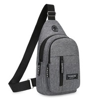Boce logotipo personalizado impermeable auricular agujero deporte hombro Sling Crossbody hombres Sling Bag hombres pecho Pack bolsa